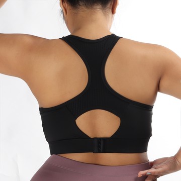 大碼中強度網孔工字挖背背扣瑜珈/運動/機能內衣【固定罩杯】