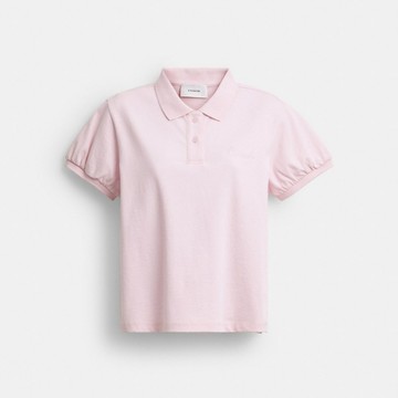 棉質 COACH 文字圖案緊身型 Polo衫