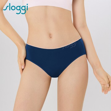 sloggi-GO COOL清爽系列中腰小褲 海軍藍｜76R1208 YA