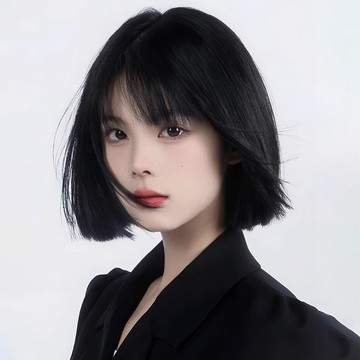 【KEKE】假髮女 短髮 自然 整頂 全頭套 氣質 仿真人髮 波波頭 一刀切 假髮套  英倫情懷 大頭皮 微彎短髮