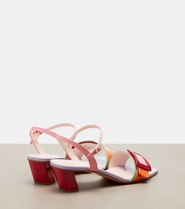 Roger Vivier Belle Vivier patent leather sandals