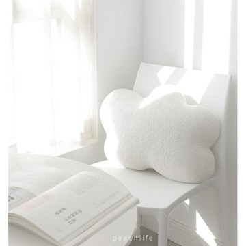 ♡peachlife.♡「台灣現貨」軟綿綿雲朵抱枕 可愛造型靠枕 白雲抱枕 午睡枕 沙發枕 頭枕 裝飾 生活小物 抱枕