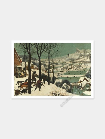 雪中獵人/藝術明信片/老彼得•布勒哲爾