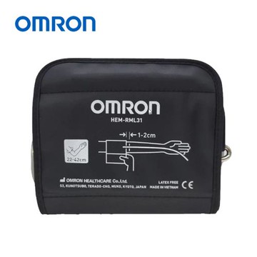 【OMRON 歐姆龍】原廠血壓計壓脈帶-軟式含接頭(M/L 22-42 HEM-RML31)
