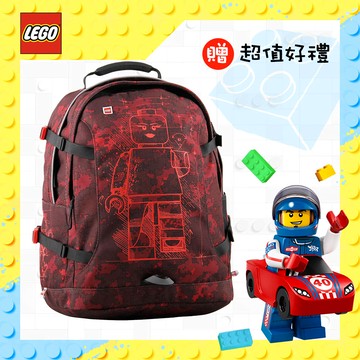 《特惠》LEGO丹麥樂高青少年背包-紅機器人 20041-1916