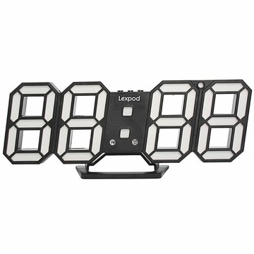 LED電子數字時鐘表3D立體ins掛墻客廳夜光學生用桌面床頭網紅鬧鐘