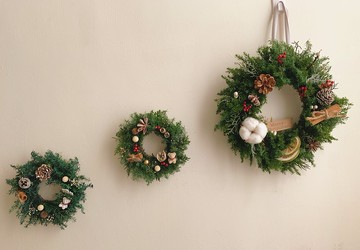 迷你版 聖誕花圈 交換禮物 小掛飾 聖誕節禮物