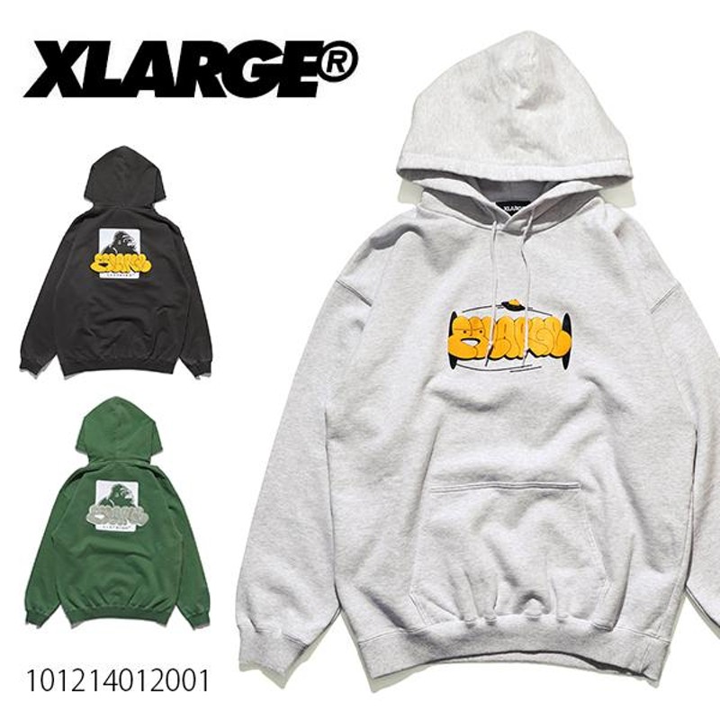 エクストララージ【X-LARGE】GRAFFITI PIGMENT PULLOVER HOODED SWEAT