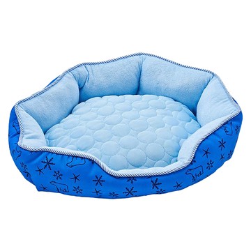 MARUKAN MK涼感睡床  M  海軍藍  1個