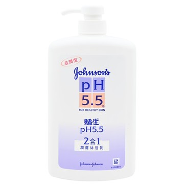 嬌生嬰兒 PH5.5 2合1潤膚沐浴乳 溫和潔膚配方 保濕滋潤 不含皂  1L  1瓶