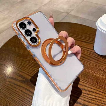 四周氣囊包裹 360旋轉磁吸支架 手機殼 適用三星Galaxy S26 S25 S24 Ultra Plus 防摔殼