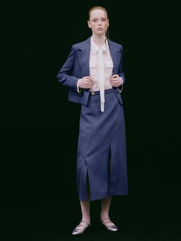Rising H-line Tweed Skirt SWSKOI4100