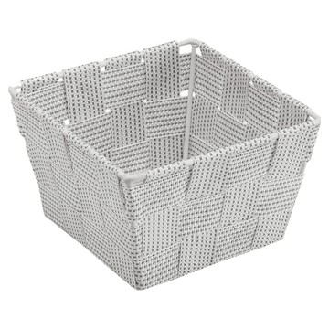 VERSA 方形編織收納籃  1個  白灰點  14 x 14 x 8.5cm