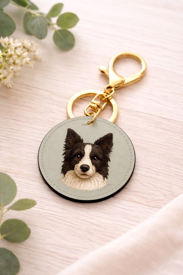 3D紋理 NFC 家庭智能鑰匙圈-狗(BD)(寵物項圈 鑰匙圈) 客製化名片