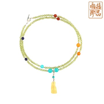 翠綠橄欖石純銀手鍊