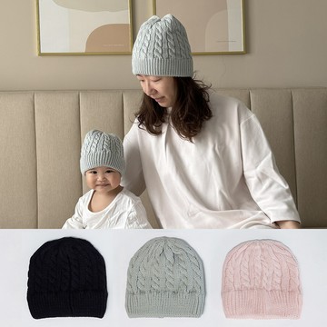 Hudson Baby 親子款嬰幼兒童毛帽成人毛帽 - 嬰幼兒-灰色