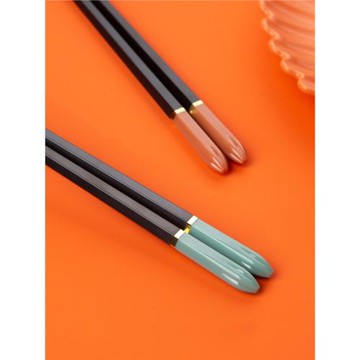 抗菌防燙筷子尖頭防滑家用高檔耐高溫防潮酒店飯店合金筷家庭快子