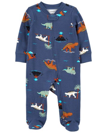 Baby Dinosaurs 2-Way Zip Cotton Sleep & Play