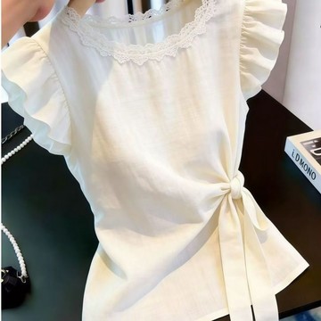女装上衣 七分袖襯衣 小衫 S-3XL新款韓版寬鬆顯瘦條紋襯衫女七分袖上衣休閒襯衣打底衫513胖胖美依