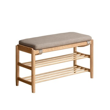 hoi! 源氏木語柏林橡木穿鞋椅0.6M Y83T53 煙栗棕