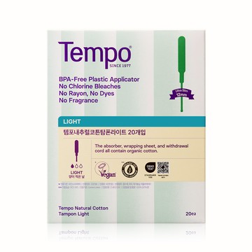 Tempo Natural Cotton Tampon Light 20P