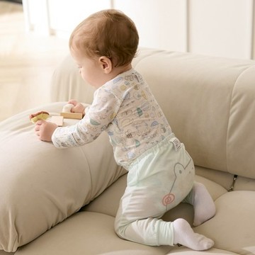 探索小世界嬰兒長褲(天絲洞感提花布)