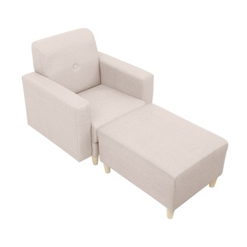 【多瓦娜】帕斯尼貓抓皮時尚單人沙發組合/三色卡其