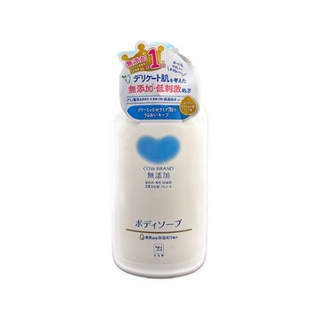 沐浴乳 日本COW牛乳石鹼-無添加植物性潤澤沐浴乳500ml/瓶