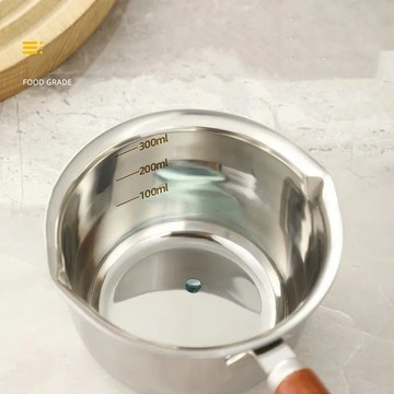 🔥臺灣出貨🔥不銹鋼潑油鍋奶鍋加厚家用商用熱油小鍋烘焙日式淋油鍋迷你鍋