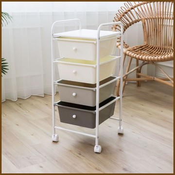 四層附輪可移動收納抽屜車GM193