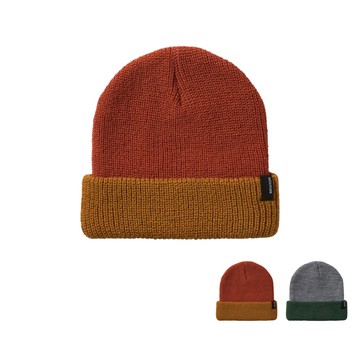 BRIXTON UNISEX HEIST BEANIE 反折 拼色 針織 毛帽 情侶帽 秋冬必備 ⫷ScrewCap⫸
