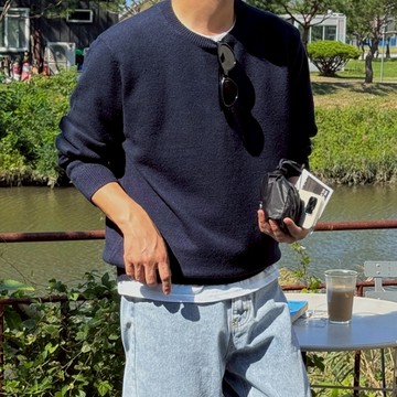 【Metanoia】韓國設計 圓領針織衣