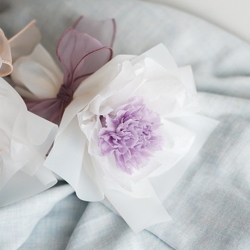 未完待續 | 限量!單枝不凋康乃馨花束 永生花 母親節 紫色款-預購