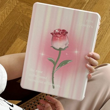 漸變鬱金香旋轉殼 保護套 iPad 10 Pro 11 Air 7 6 5 4 10.9 mini 6 平板 保護殼