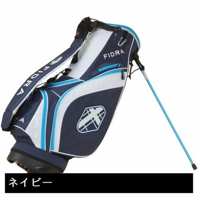 フィドラ　スタンドキャディバッグ FIDRA (フィドラ) キャディバッグ ブルー 4分割 スタンド