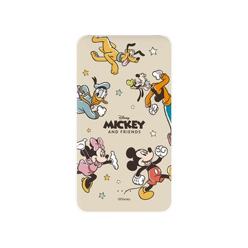 【正版授權】Disney經典-角色繞圈圈雙線快充10000mAh行動電源