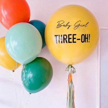 ins木瓜黃氣球生日派對布置開業活動店慶六一節日用品裝飾道具