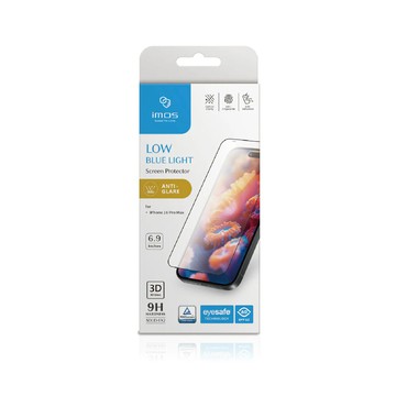 imos 3d 霧面 德國萊因 低藍光 保護貼 螢幕貼 9h 適 iphone 16 pro max