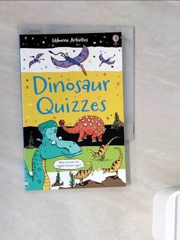 【書寶二手書T9／兒童文學_WNJ】Dinosaur Quizzes_Khan, Sarah / Horne, Sarah