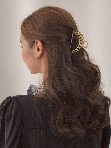 實用發夾女韓國磨砂合金后腦勺頂夾網紅抓夾簡約發卡夾子1入