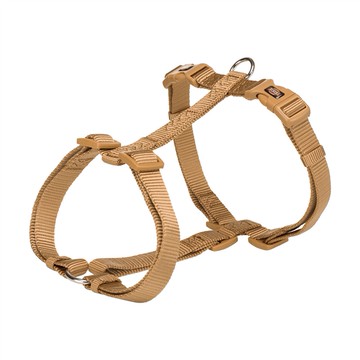 Trixie 寵物用品 尼龍H型背帶-焦糖 L-XL: 75-120 cm/25 mm (TX203514)
