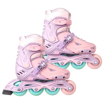 SUCCESS 成功 教學初階 兒童伸縮直排輪 S0490 型號  M(20~22cm)  粉紅色  1雙