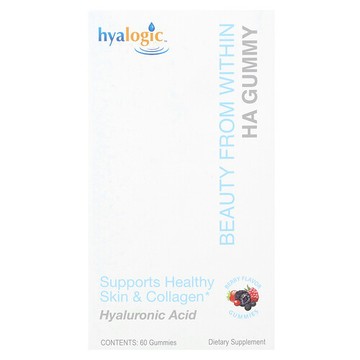 Hyalogic, 美在內在，HA 軟糖，漿果味，60 毫克，60 粒軟糖