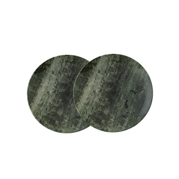 陶瓷盤/骨瓷盤 【Arthur Krupp】ANCIENT 圓盤 27.5cm 2入 (綠)