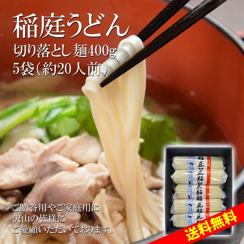 無限堂 稲庭うどん お徳用切り落とし麺詰め合わせ(20人前)