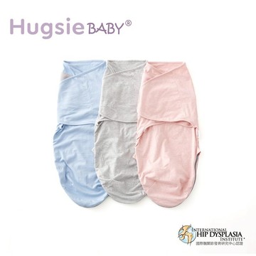Hugsie BABY 靜音袋鼠包巾(麻灰/天藍/粉紅)★衛立兒生活館★