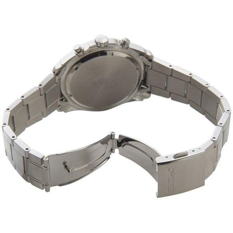 セイコー SEIKO 腕時計 SNDB67P1 メンズ ブラック/シルバー クォーツ