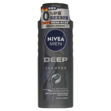 NIVEA 妮維雅 男士深極炭清新控油洗髮精，深層淨油，頭皮持久清爽  400ml  1瓶