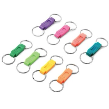 【豆醬小舖】塑膠插扣鑰匙圈 快拆環 快速拆卸 鑰匙環扣 鑰匙扣 分離可卸扣 快脫扣 雙環鑰匙圈扣 字母扣 快分扣 快扣