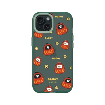 iPhone 15 Clear 憂墨綠 - 奧樂雞 Ology - 福氣滿滿